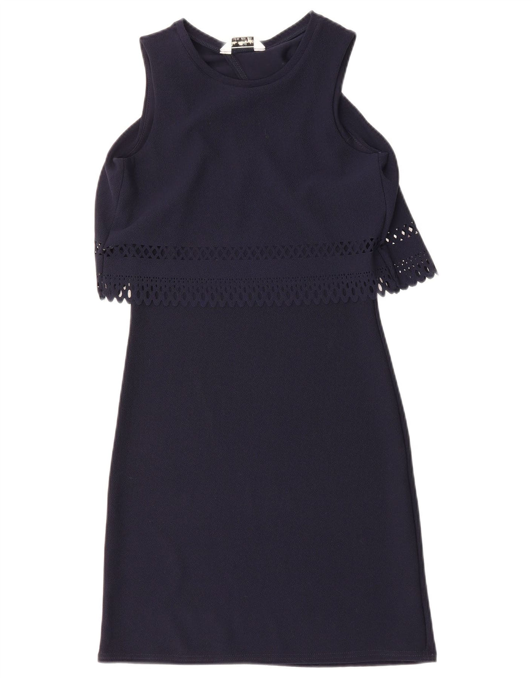 MISS SELFRIDGE Womens Sleeveless Shift Dress UK 8 Small Navy Blue