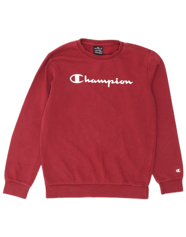 Felpa grafica Champion da bambino, 13-14 anni, XL Bordeaux