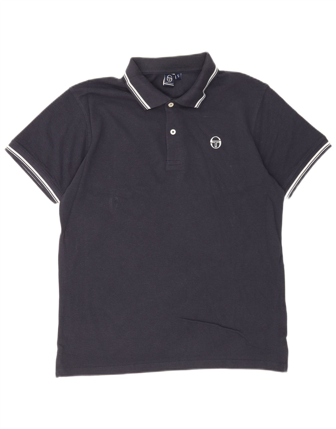 Polo Uomo Sergio Tacchini Piccola in Cotone Blu Navy