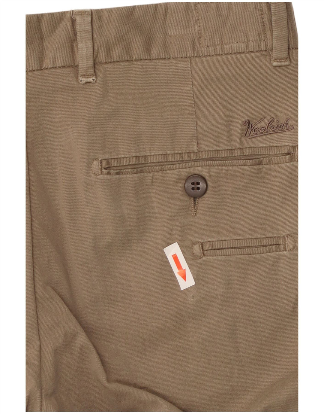 Pantaloni chino slim da uomo Woolrich W30 L33 in cotone beige