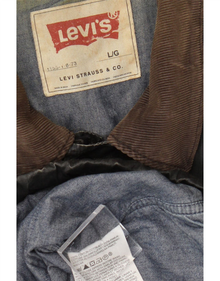 Giacca militare da uomo Levi's UK 40 grande cotone nero