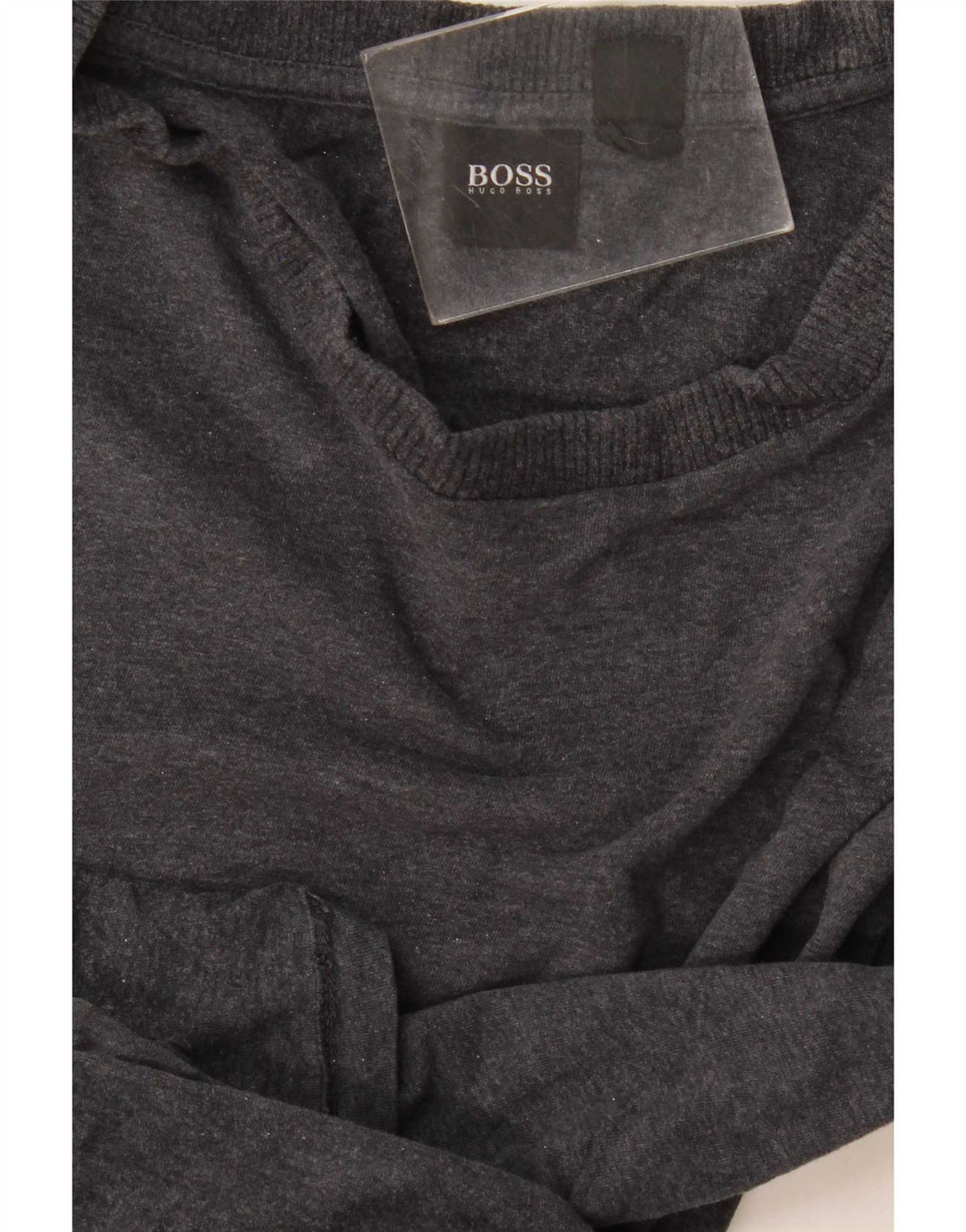 Top Hugo Boss da uomo a maniche lunghe grigio medio