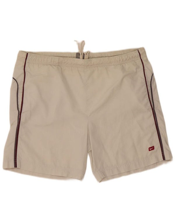 Pantaloncini da bagno Nike Uomo UK 42/44 Large Bianco