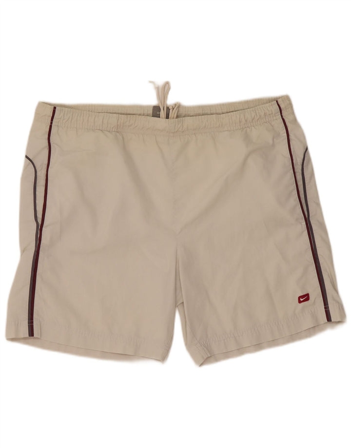 Pantaloncini da bagno Nike Uomo UK 42/44 Large Bianco