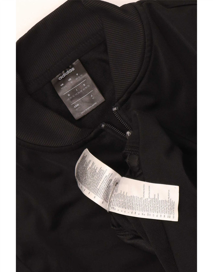 Giacca da tuta da donna Adidas UK 4/6 XS poliestere nero