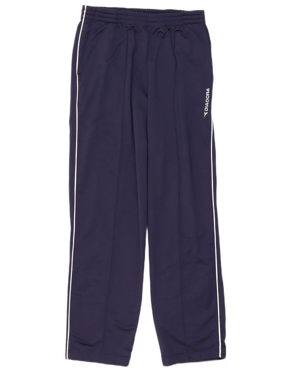 DIADORA Pantaloni da tuta da uomo UK 38 Medium Blu Navy Poliestere