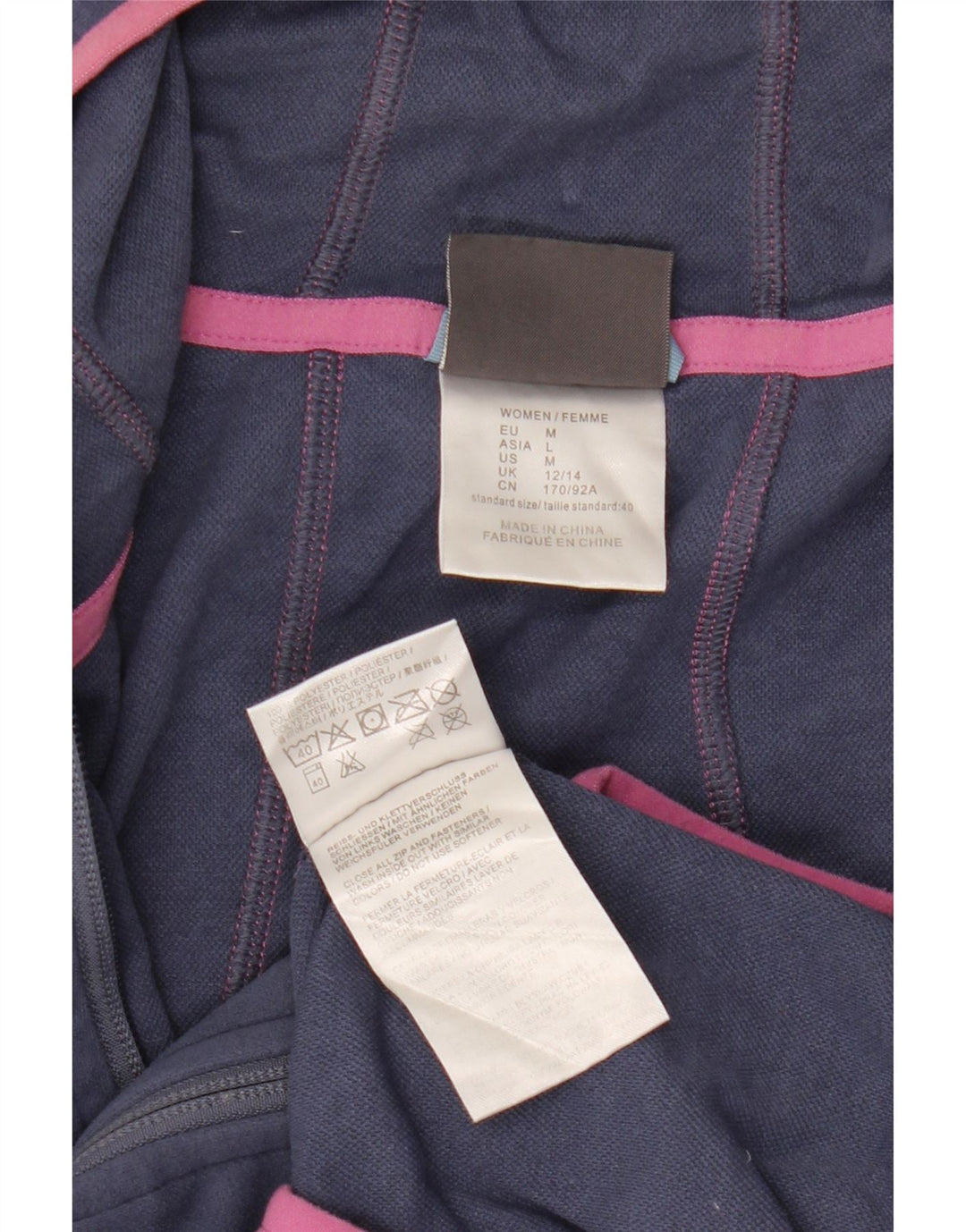 Giacca da ginnastica con cappuccio da donna Jack Wolfskin UK 12/14 Blu medio