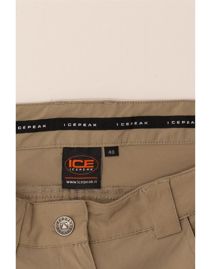 Pantaloni cargo da escursionismo da donna Icepeak EU 40 Medium W30 L32 Poliestere kaki
