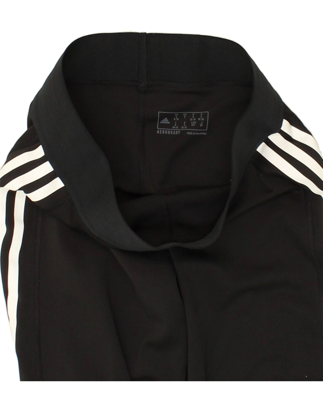 ADIDAS Womens Leggings UK 8/10 Small Black Vintage Adidas and Second-Hand Adidas from Messina Hembry 