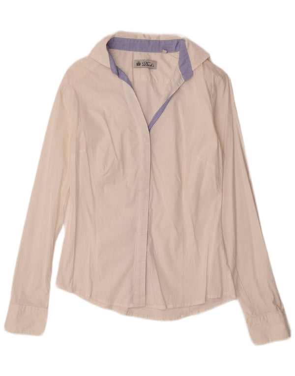 Camicia da donna Dack UK 12 Cotone bianco medio