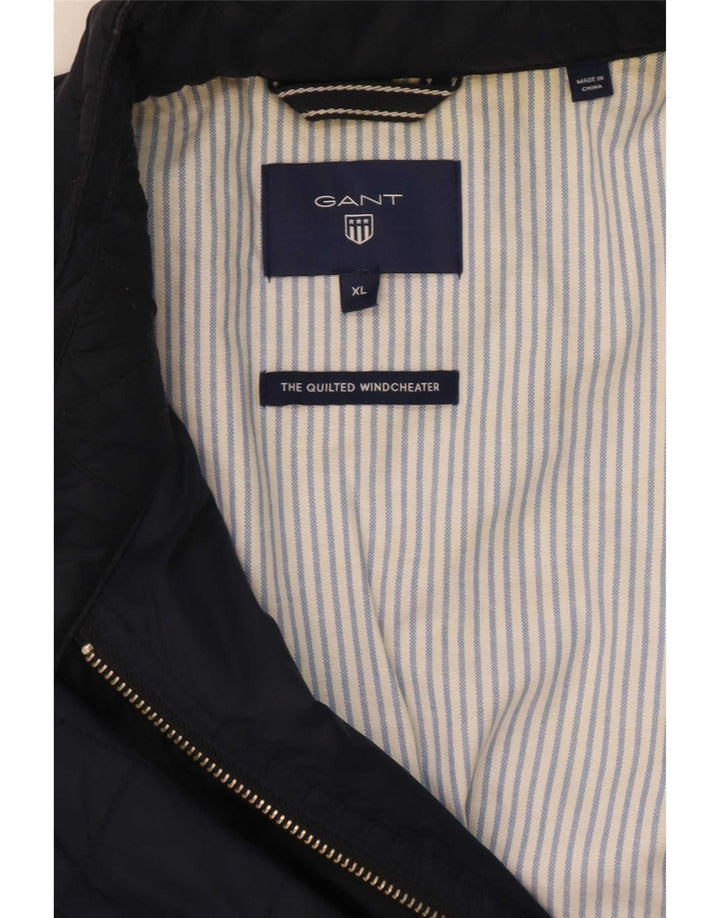 Giacca trapuntata da uomo Gant UK 42 XL blu navy in poliammide
