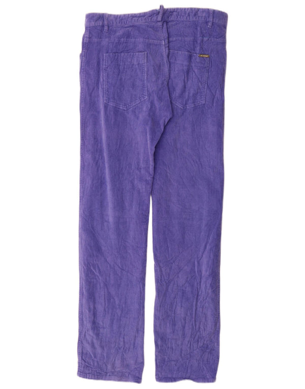Pantaloni da uomo in velluto a coste Ittierre GF Ferre IT 48 medio W34 L33 viola