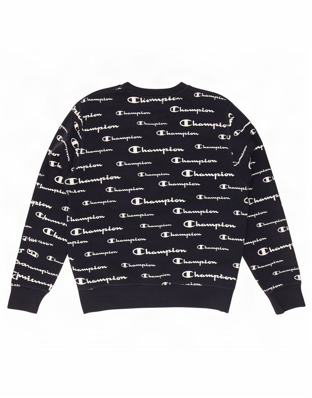 Felpa grafica da uomo Champion, piccola, in poliestere blu navy