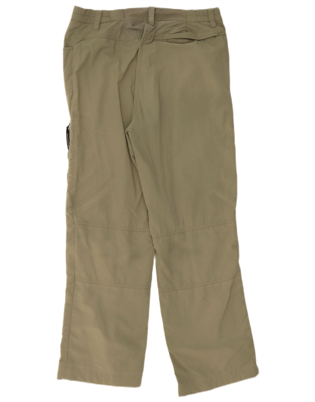 JACK WOLFSKIN Pantaloni cargo dritti da viaggio da uomo grandi W34 L30 kaki