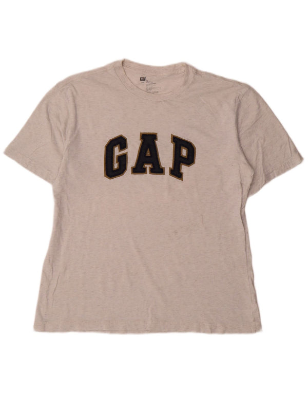 Gap T-shirt grafica da uomo in cotone mélange grigio medio