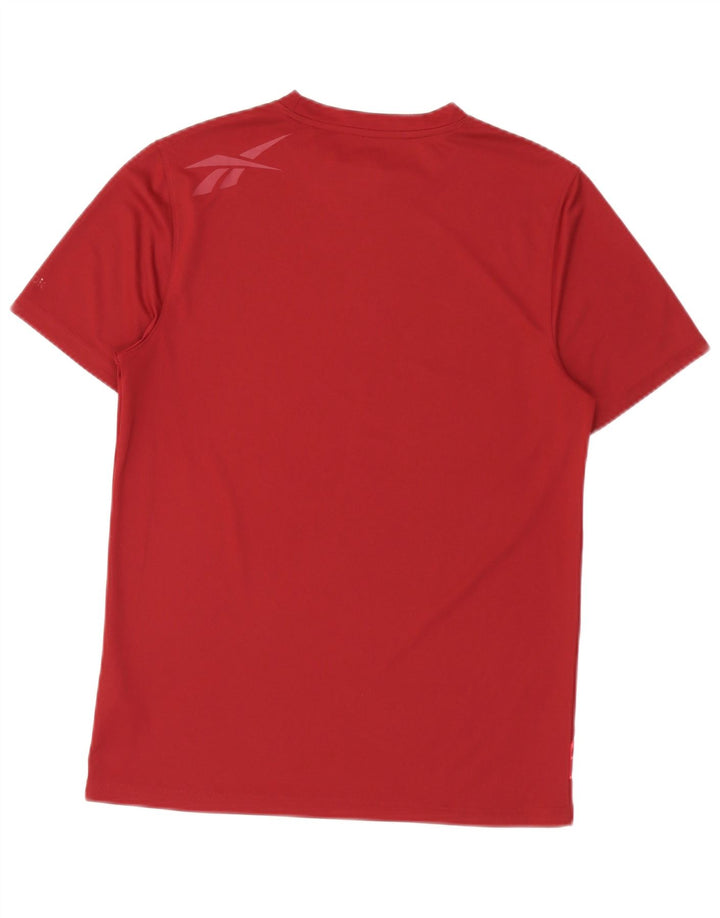 T-shirt grafica da uomo Reebok Top Small Borgogna in poliestere