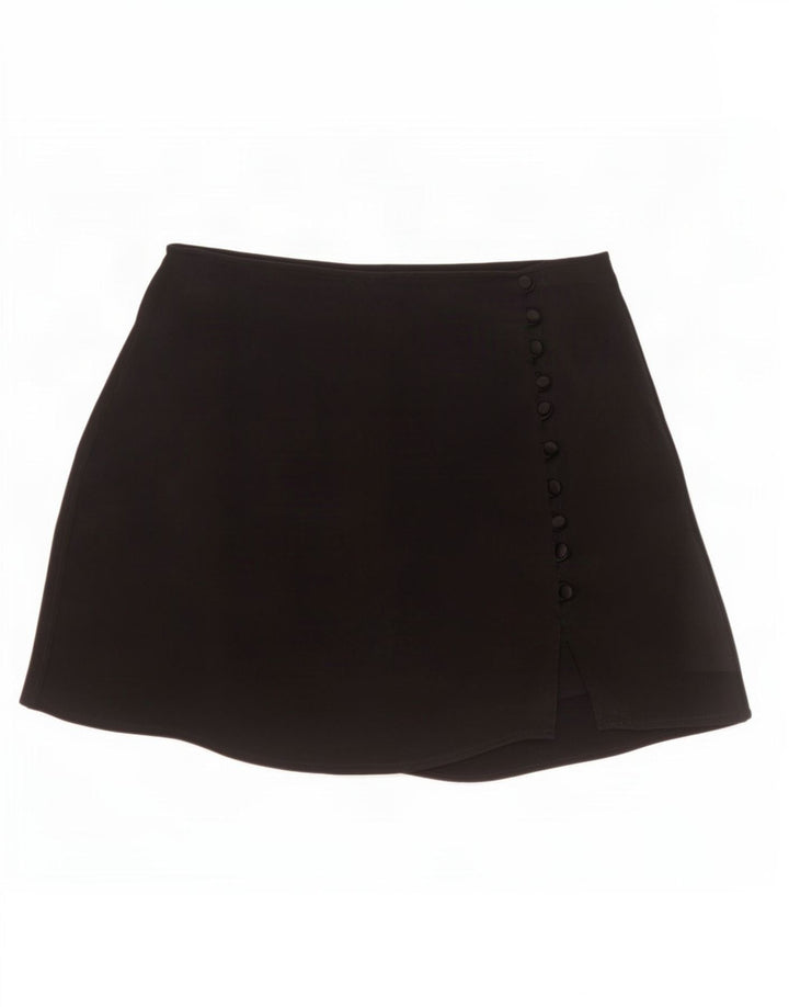 Minigonna Zara da donna grande W30 in viscosa nera
