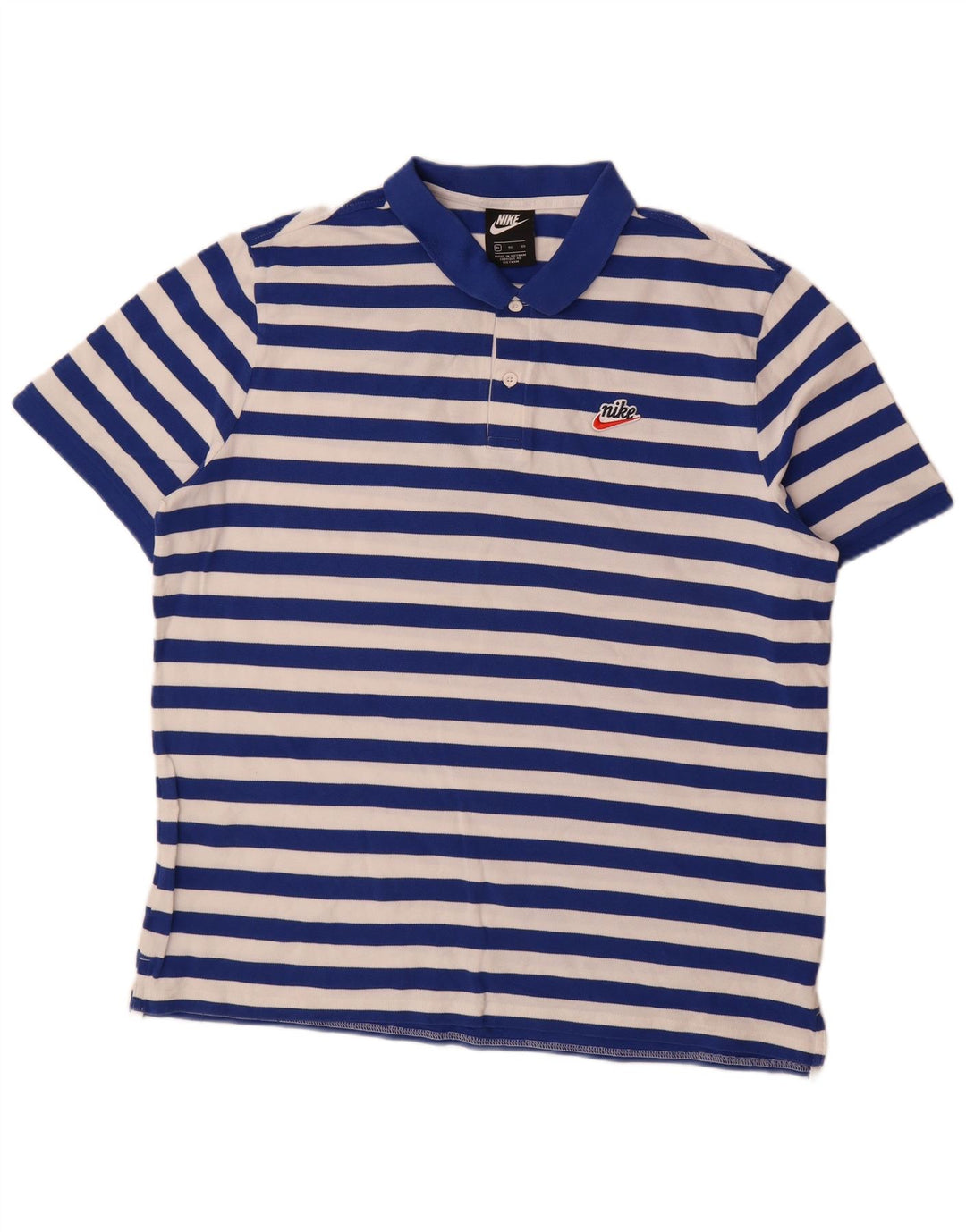 Polo Nike da uomo XL in cotone blu