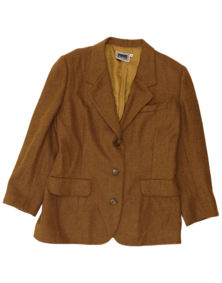 Luisa Spagnoli Giacca Blazer a 3 Bottoni Donna IT 46 Large Marrone Lana