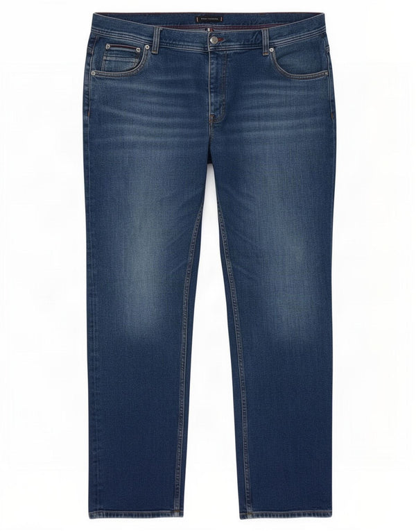 Tommy Hilfiger Uomo Mercer Regular Fit Jeans dritti W42 L32 Cotone Blu