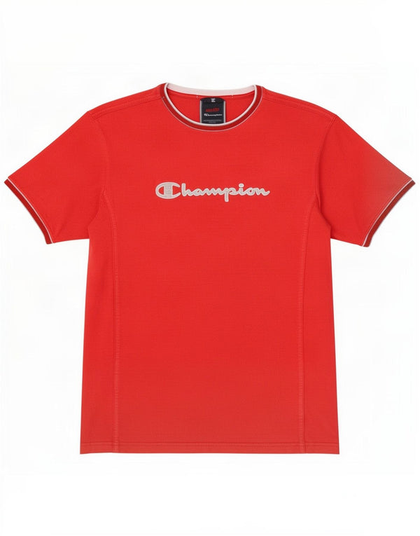 T-shirt grafica da donna Champion Top UK 18 XL rosso cotone
