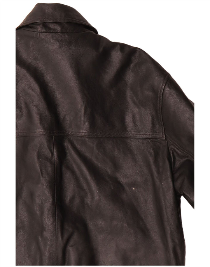 Giacca in pelle da uomo Ironsides UK 40 grande in pelle nera