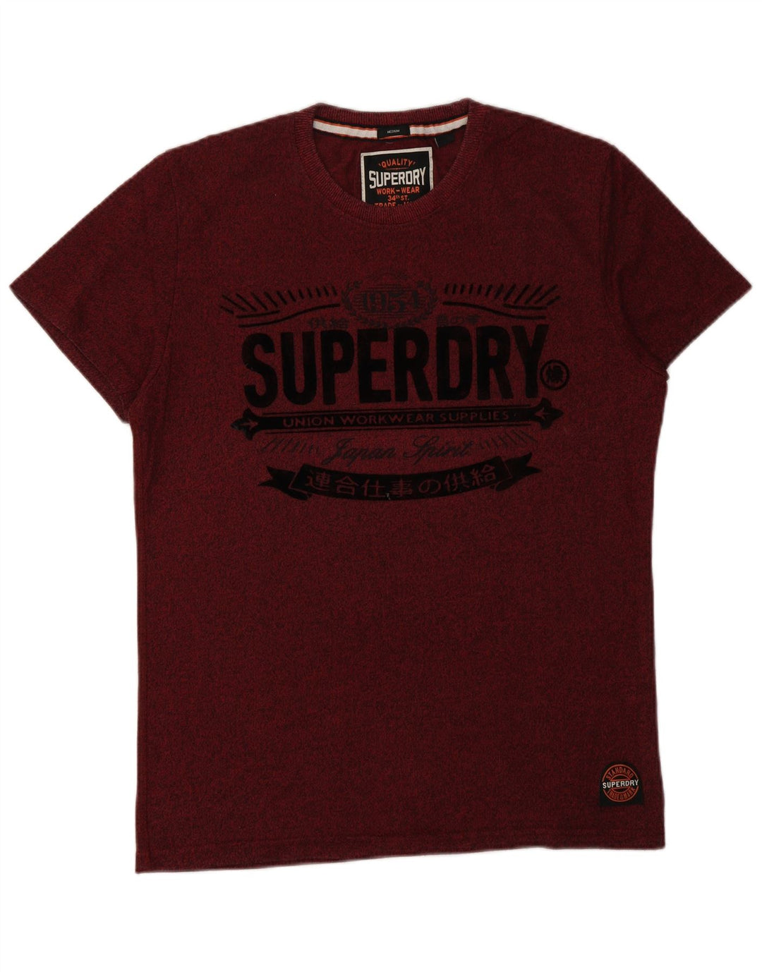 T-shirt grafica da uomo SUPERDRY Top marrone medio