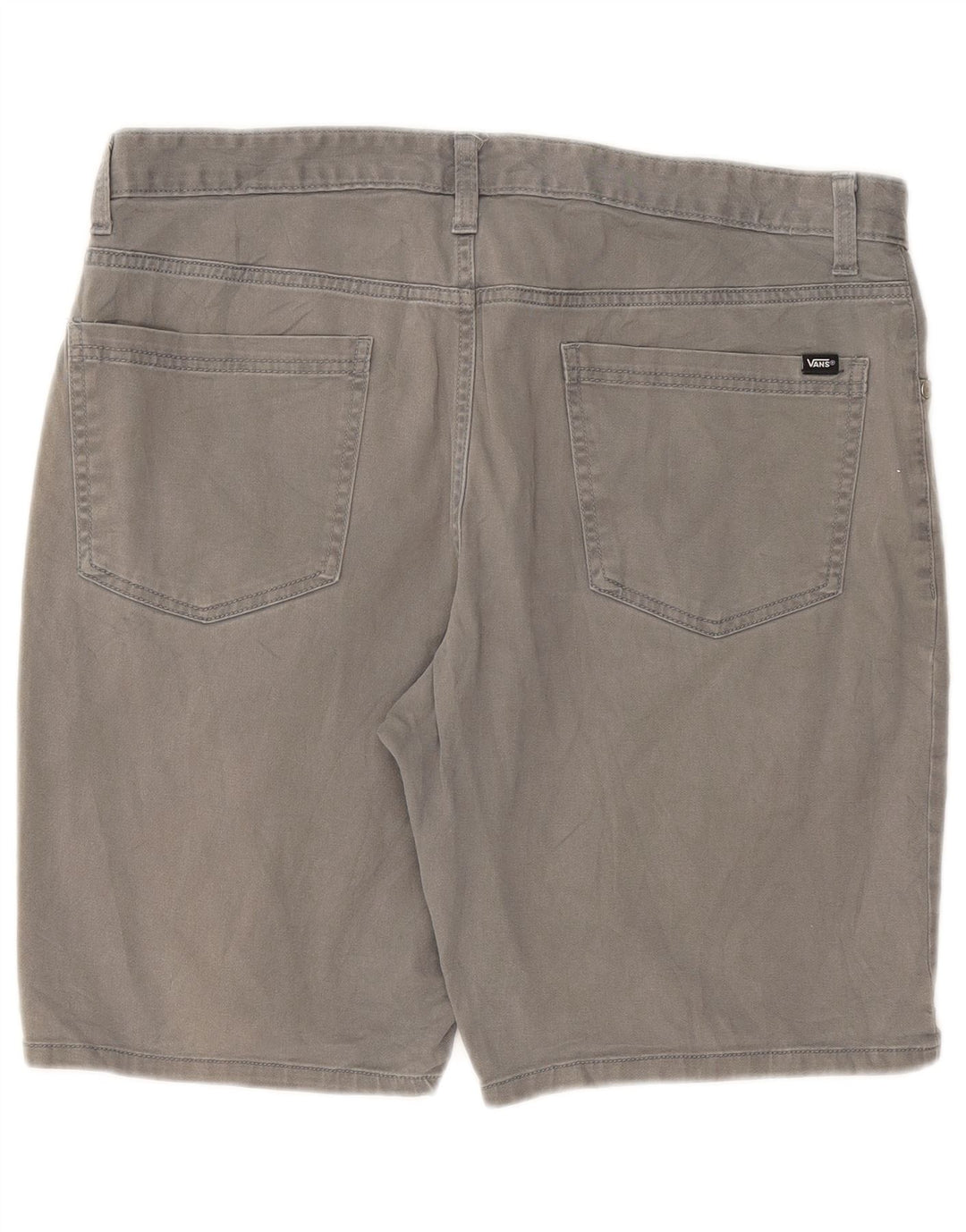 Pantaloncini casual da uomo Vans W34 Large in cotone grigio
