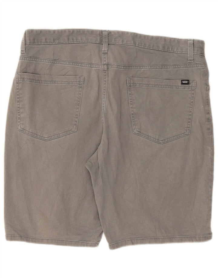 Pantaloncini casual da uomo Vans W34 Large in cotone grigio