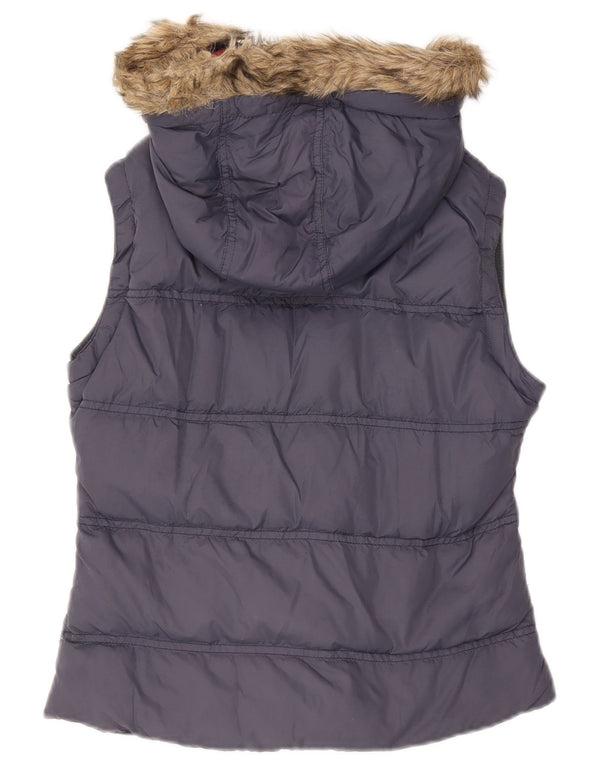 Gilet imbottito con cappuccio da uomo Jack Wills UK 8 piccolo blu navy
