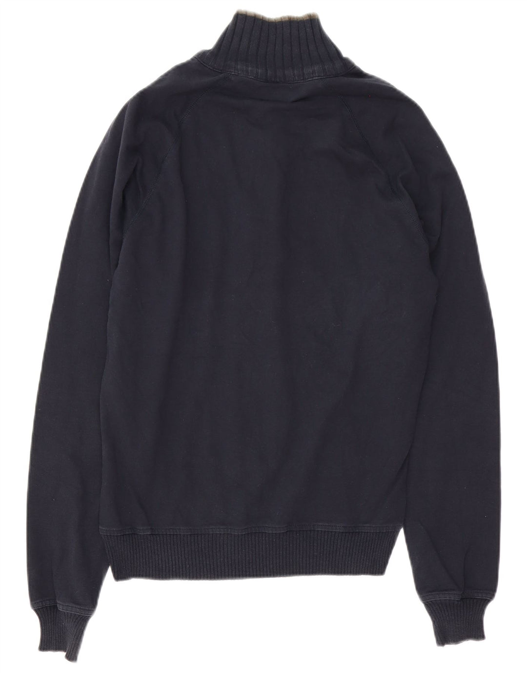Maglione Zara da uomo con zip e collo a righe blu navy medie