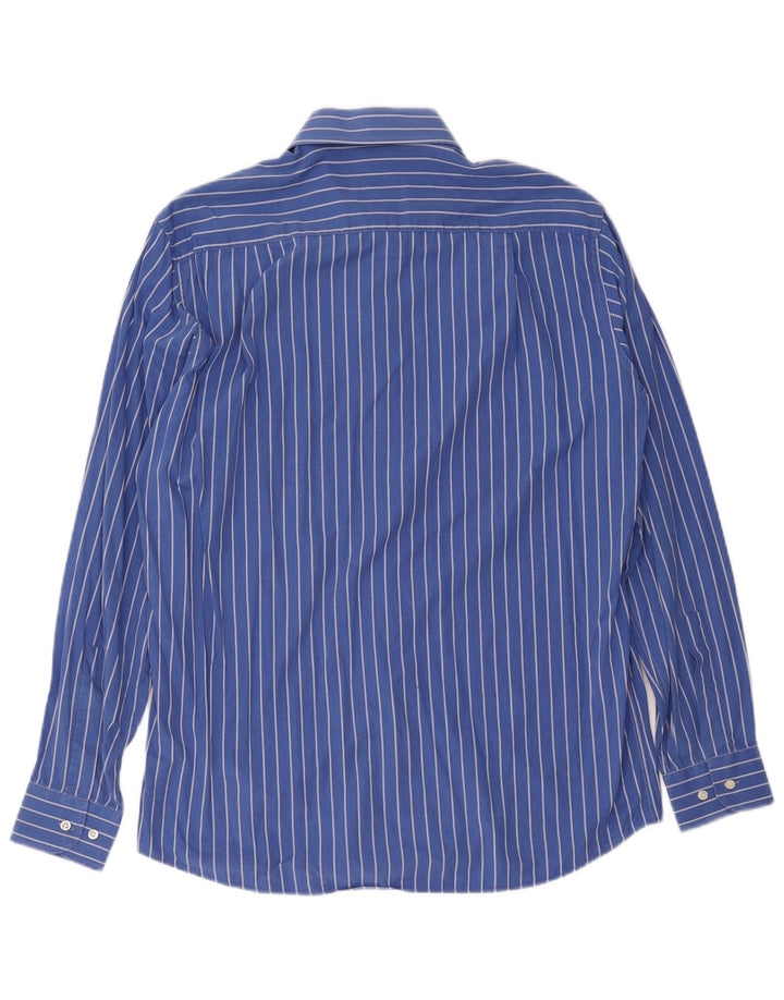 Camicia da uomo Roccobarocco taglia 40 15 3/4 gessato blu medio
