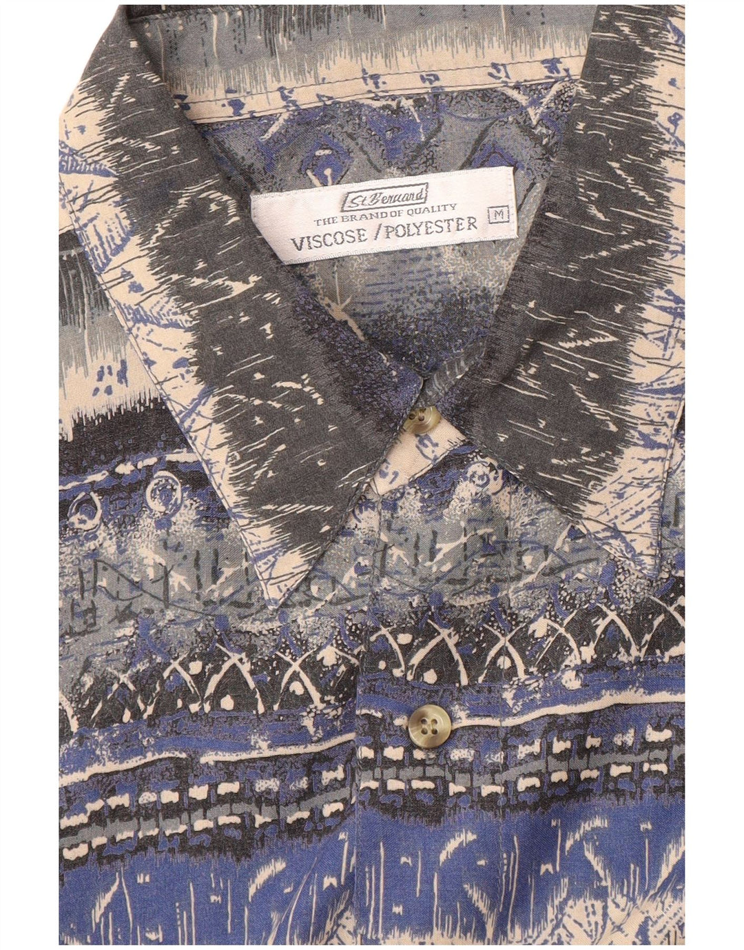 Camicia a maniche corte da uomo St. Bernard in viscosa a righe multicolori medie