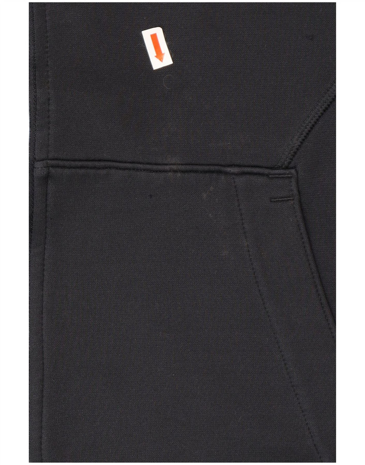 Felpa con cappuccio e zip grafica da uomo UNDER ARMOUR grande nera