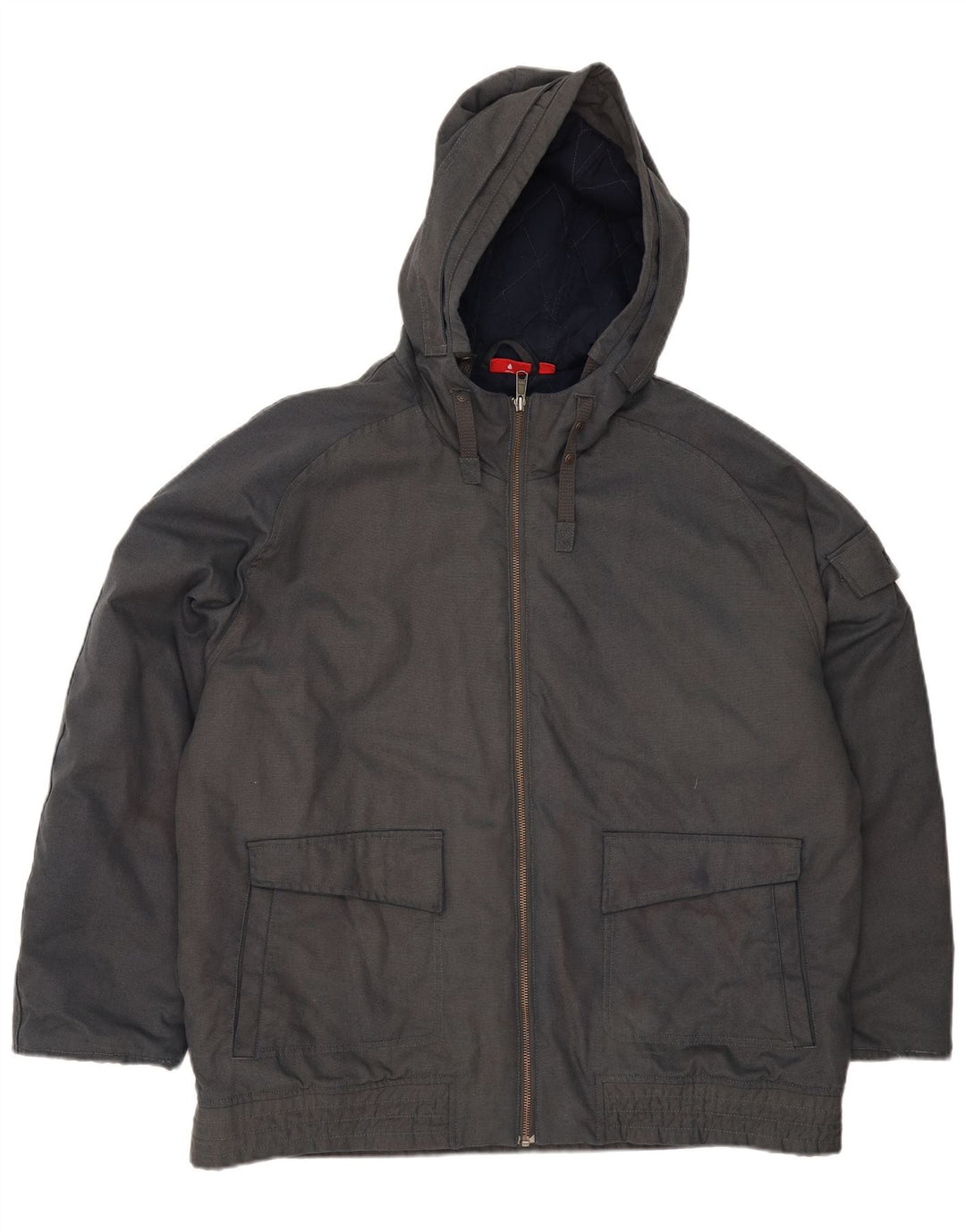 Giacca a vento con cappuccio da uomo Puma UK 40 grande cotone grigio