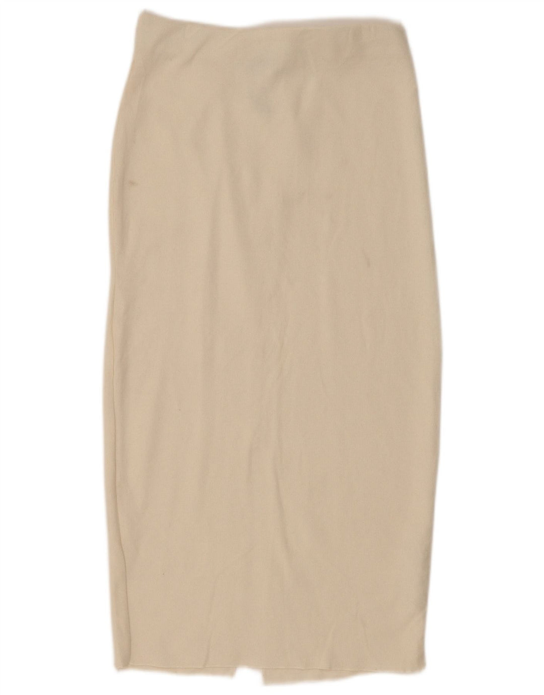 Gonna longuette da donna Zara piccola W26 in cotone bianco sporco