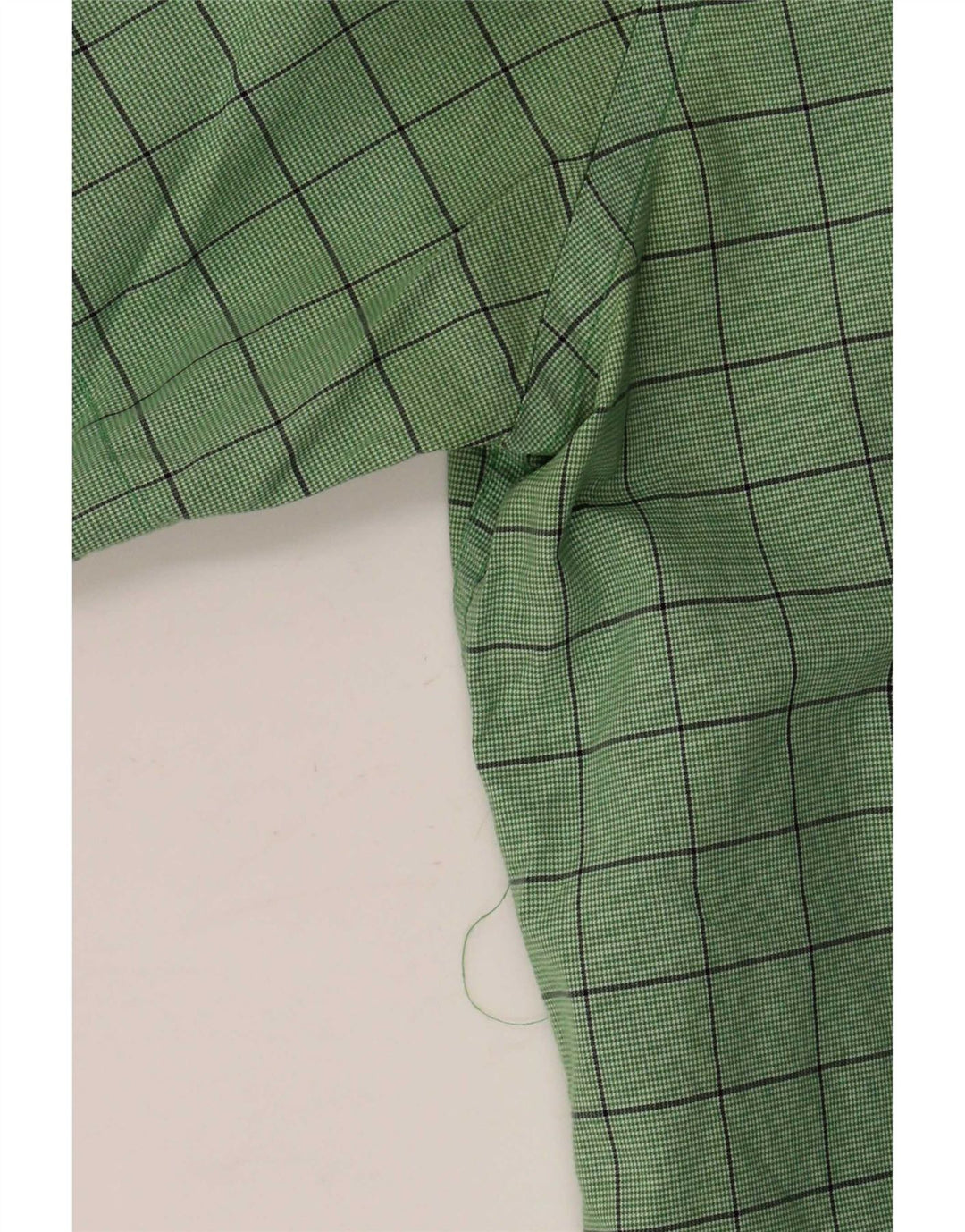 Camicia da uomo a maniche corte Nautica in cotone a quadri verde medio