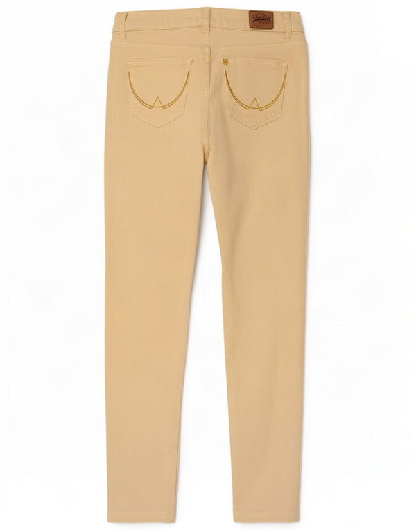 Superdry Jeans super skinny da donna W30 L32 cotone giallo
