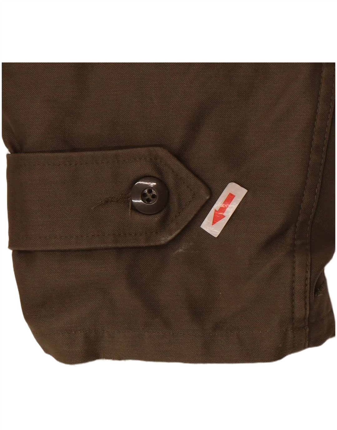 Giacca parka vintage da uomo con cappuccio IT 52 XL kaki poliacrilico