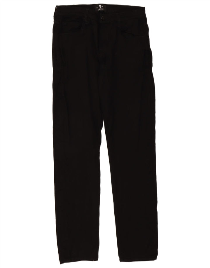 7 For All Mankind Jeans slim da uomo W33 L33 Nero Modale