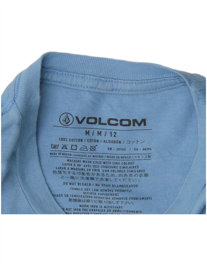 T-shirt grafica da uomo Volcom Top UK 14 cotone blu medio