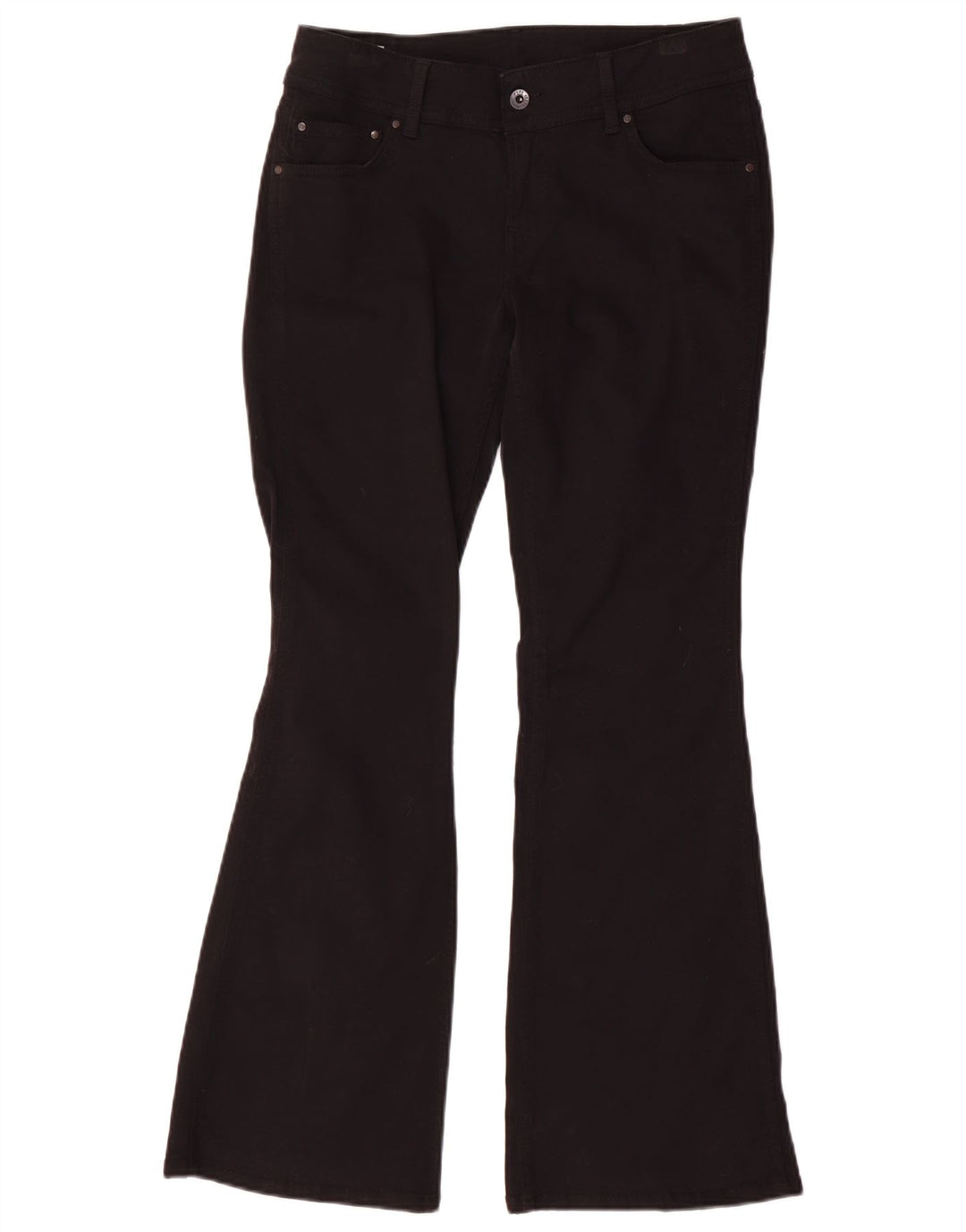 PEPE Jeans Donna Pimlico a vita media svasato W28 L30 Cotone Nero
