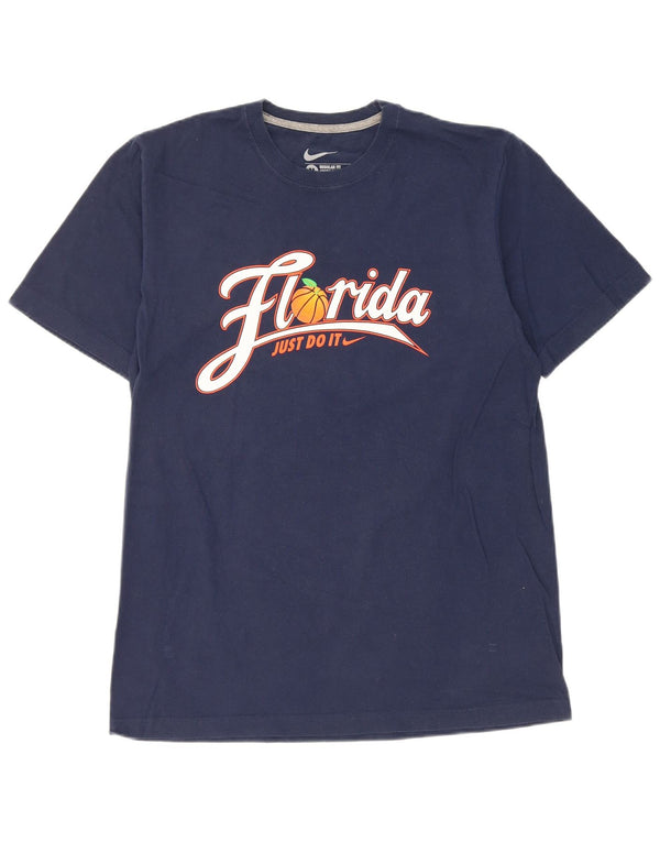 T-shirt grafica Nike Florida da uomo con vestibilità regolare, colore blu navy medio