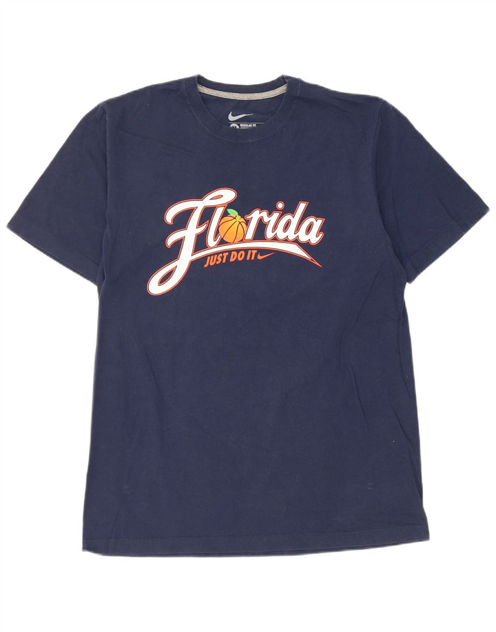 T-shirt grafica Nike Florida da uomo con vestibilità regolare, colore blu navy medio