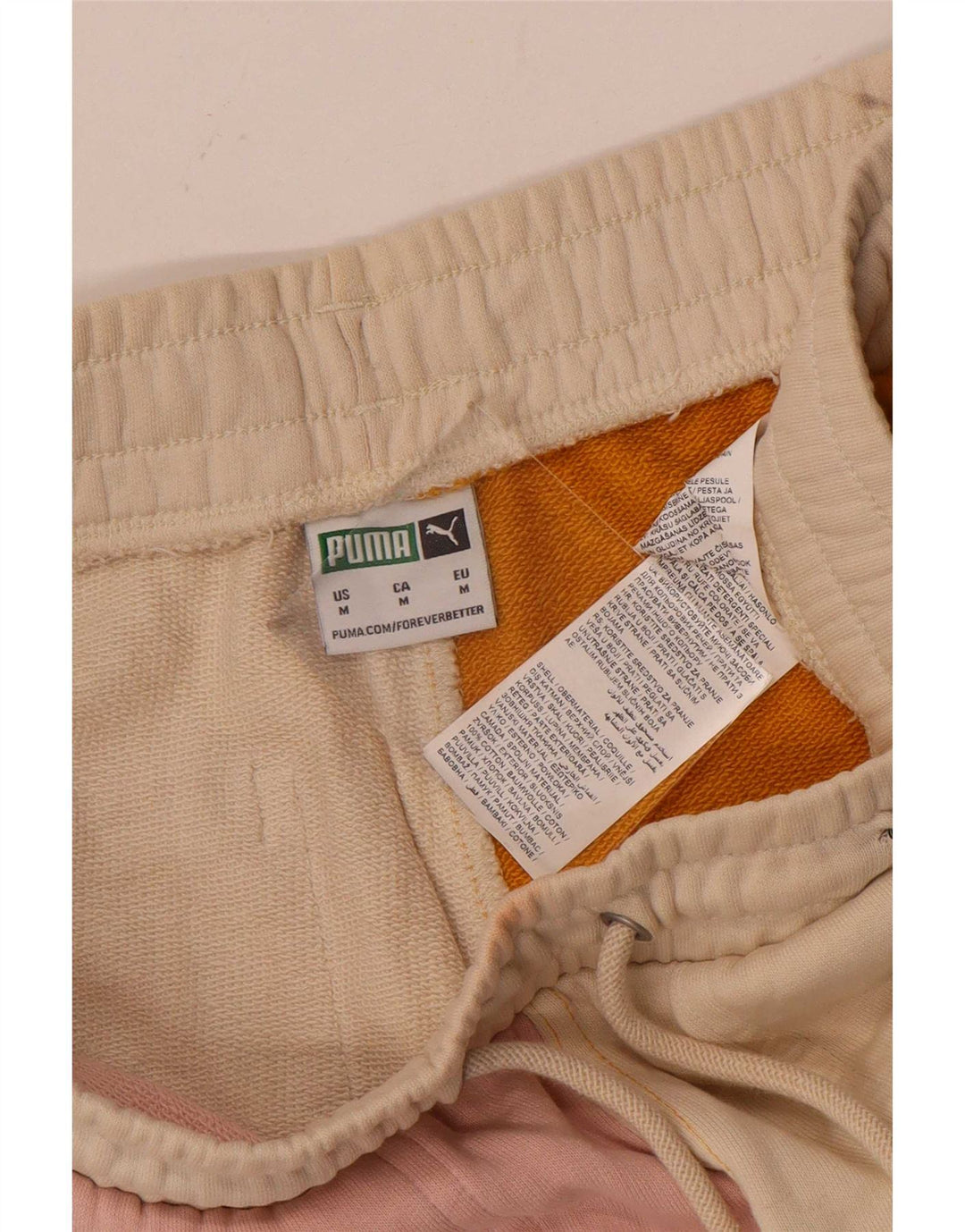 Pantaloncini sportivi da uomo Puma medi in cotone color block multicolore