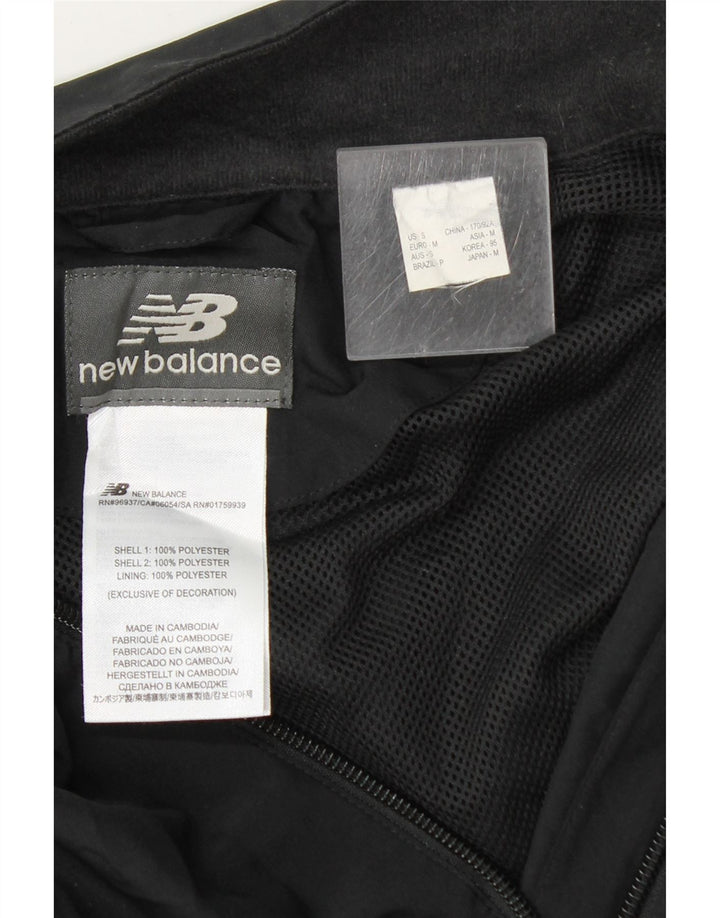Giacca da tuta da uomo New Balance in poliestere color block medio nero
