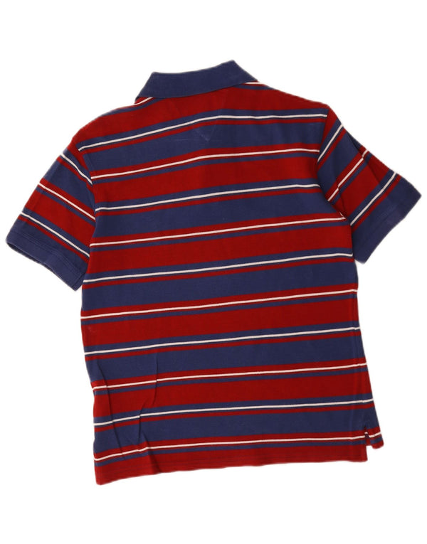 Polo da uomo Tommy Hilfiger piccola in cotone a righe rosse
