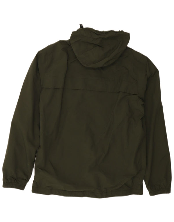 Giacca antipioggia da uomo con cappuccio Farah UK 36 Small Verde Poliammide