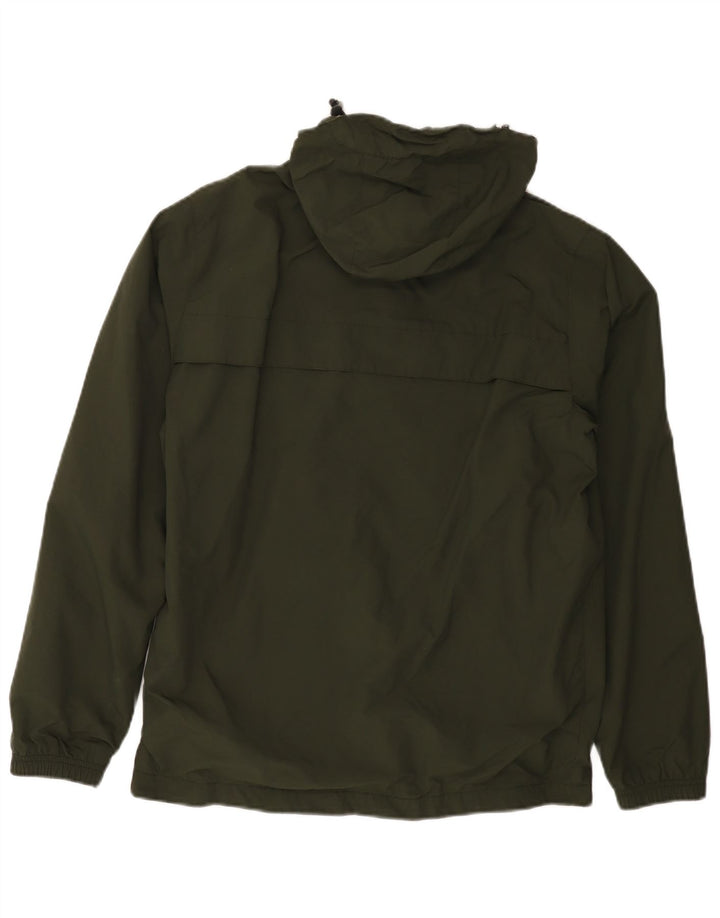 Giacca antipioggia da uomo con cappuccio Farah UK 36 Small Verde Poliammide