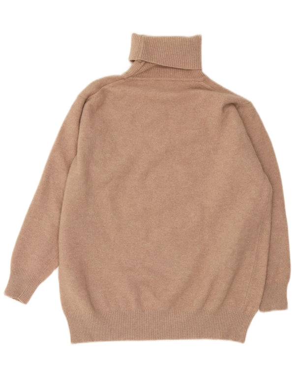 Maglione maglione collo alto da donna Max Mara Weekend UK 12 Beige medio